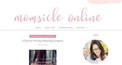 Desktop Screenshot of momsicleonline.com